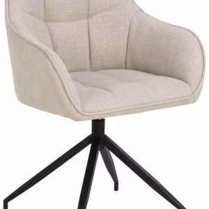 Scaun, bej, material textil, 58/84.5/54.5 cm