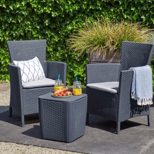 Scaun gradina, gri, 60/89/62 cm