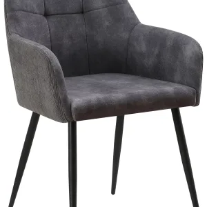 Scaun, gri, catifea, 56,5/87/60 cm