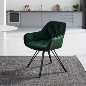 Scaun, verde inchis, lemn masiv, 61/82/62 cm